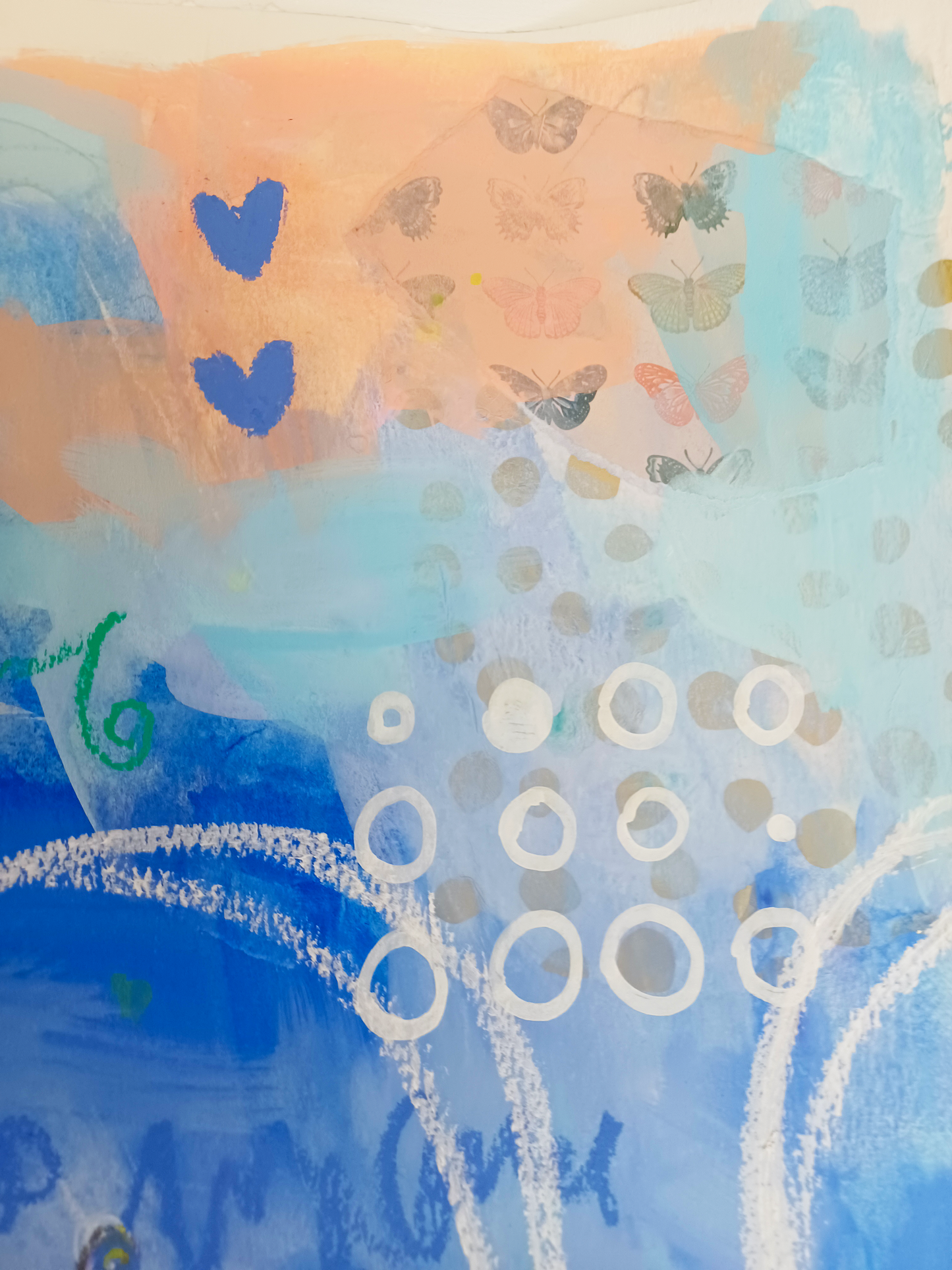 dorothea, abstract figurative mixed media original painting, close up detail, Bella Joie Art