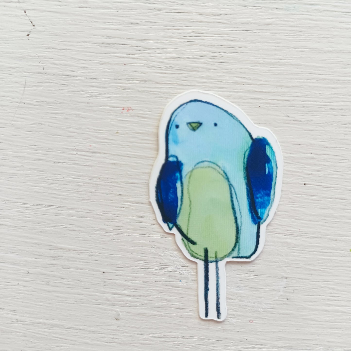 little blue birdie || vinyl matte sticker - bellajoie