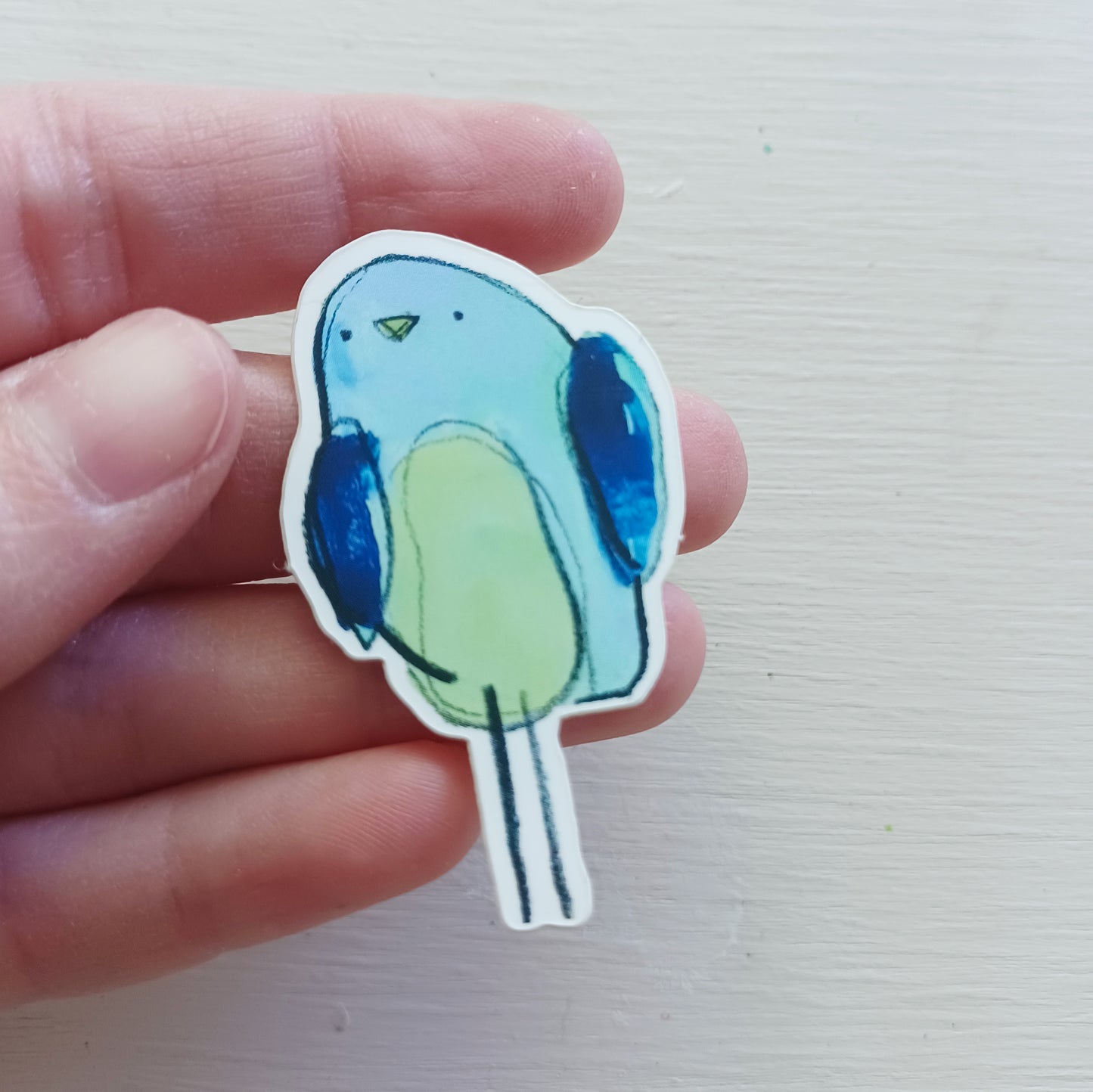 little blue birdie || vinyl matte sticker - bellajoie