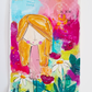 anastasia, mixed media abstract figurative original painting, Bella Joie Art, free shipping