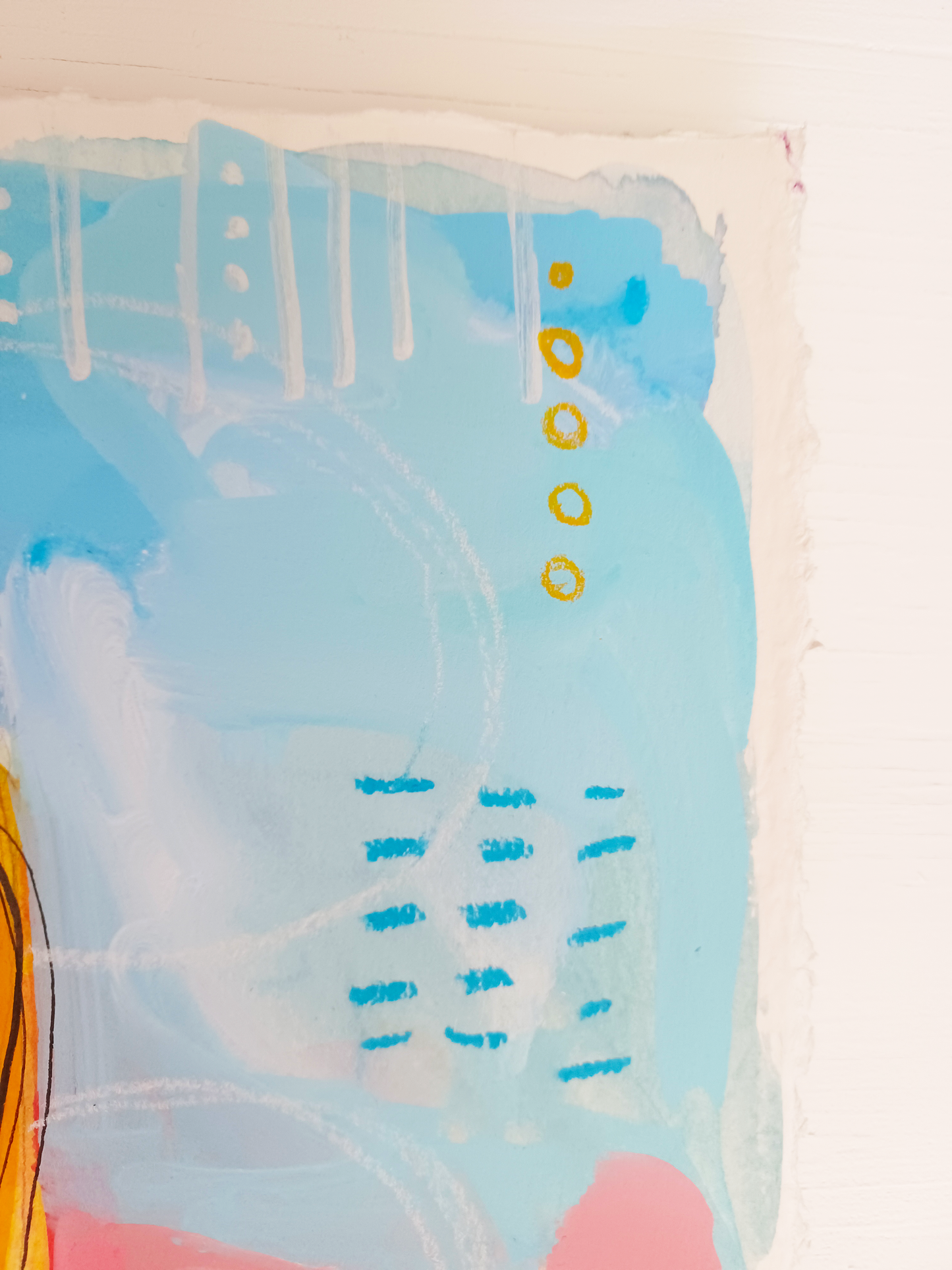 anastasia, mixed media original painting, close up detail, Bella Joie Art