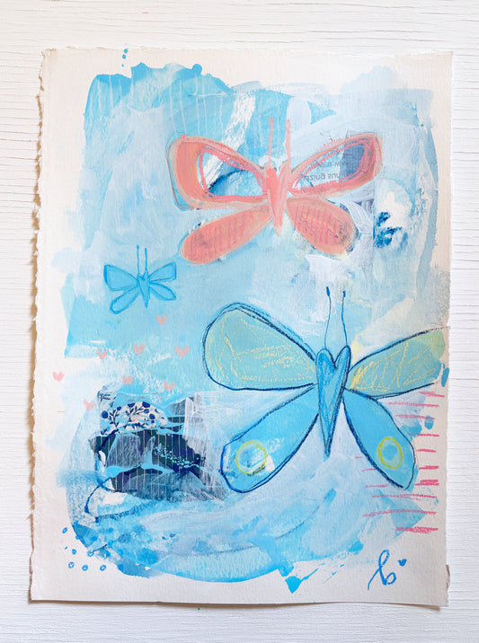 transformation no. 2 || mixed media original sketch - bellajoie