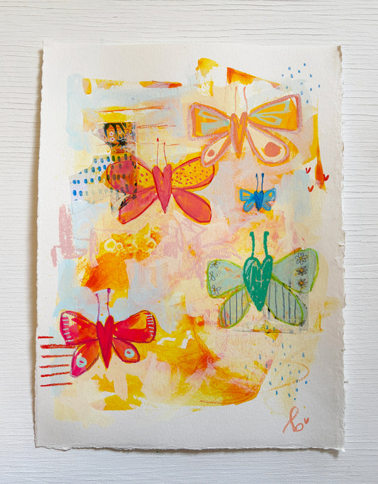 transformation no. 5 || mixed media original sketch - bellajoie