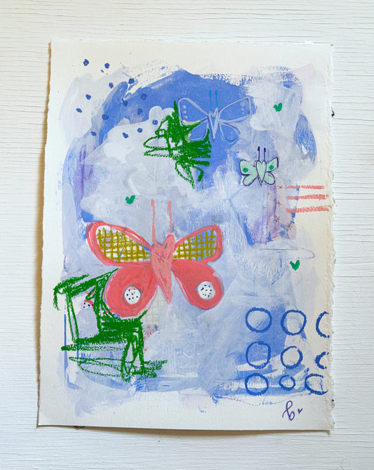 transformation no. 7 || mixed media original sketch - bellajoie