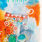 cora, abstract figurative mixed media original painting, close up detail, Bella Joie Art
