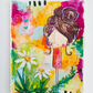 daphne, abstract figurative mixed media original painting, Bella Joie Art, free shipping