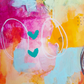 daphne, abstract figurative mixed media original painting, close up detail, Bella Joie Art