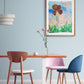 dorothea, abstract figurative mixed media original painting, mock up in light themed room, Bella Joie Art