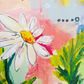 eloise, abstract figurative mixed media original painting, close up detail, Bella Joie Art