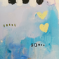 Estelle, mixed media original painting, close up detail, Bella Joie Art