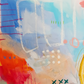 Genevieve, mixed media original painting, close up detail, Bella Joie Art