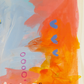 Genevieve, mixed media original painting, close up detail, Bella Joie Art