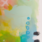 Harriet, mixed media original painting, close up detail, Bella Joie Art