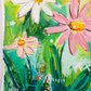 Harriet, mixed media original painting, close up detail, Bella Joie Art