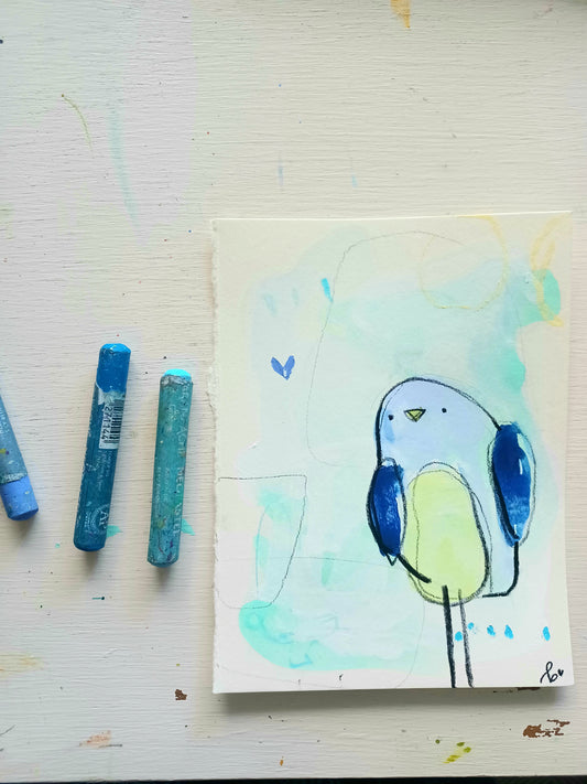 little blue birdie - bellajoie