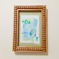 marjorie, framed mixed media original abstract owl sketch, Bella Joie Art, free shipping